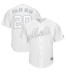 Mets 20 Pete Alonso Polar Bear White 2019 Players Weekend Player Jersey