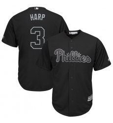 Phillies 3 Bryce Harper Harp Black 2019 Players Weekend Player Jersey (1)