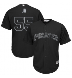 Pirates 55 Josh Bell JB Black 2019 Players Weekend Player Jersey