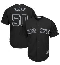 Red Sox 50 Mookie Betts Mookie Black 2019 Players Weekend Player Jersey