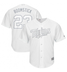 Twins 23 Nelson Cruz Boomstick White 2019 Players Weekend Player Jersey