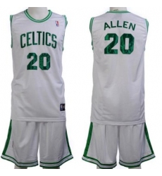 Boston Celtics 20 Ray Allen White Jerseys&Shorts