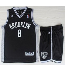 Brooklyn Nets 8 Deron Williams Black Revolution 30 Swingman Jerseys Shorts NBA Suits