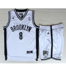 Brooklyn Nets 8 Deron Williams White Revolution 30 Swingman Jerseys Shorts NBA Suits