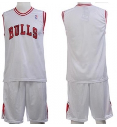 Chicago Bulls Blank White Jerseys&Shorts