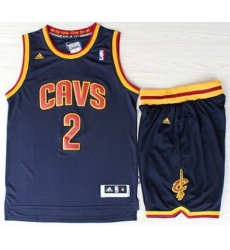 Cleveland Cavaliers 2 Kyrie Irvin Blue Revolution 30 Swingman Jerseys Shorts NBA Suits