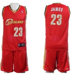 Cleveland Cavaliers 23 LeBron James Red Jerseys&Shorts