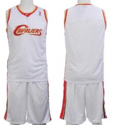 Cleveland Cavaliers Blank White Jerseys&Shorts