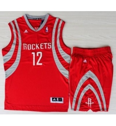 Houston Rockets 12 Dwight Howard Red Revolution 30 Swingman NBA Jerseys Shorts Suits