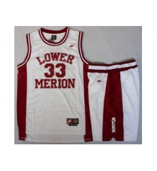 Lower Merion 33 Kobe Bryant White Basketball Jerseys Shorts Suits