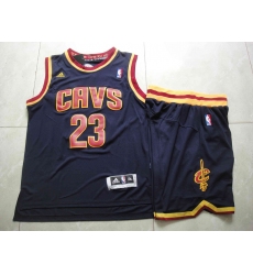 NBA Cleveland Cavaliers 23 LeBron James Blue Jerseys Shorts Set Suit