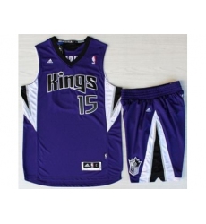 Sacramento Kings 15 DeMarcus Cousins Purple Revolution 30 Swingman Suits