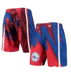 76ers shorts blue red