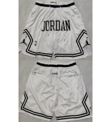 Men Michael Jordan White Shorts