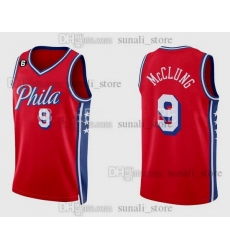 Philadelphia 76ers 9 Mac McClung Red jersey