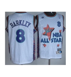 Phoenix Suns 8 Charles Barkley White 95 All Star NBA Jerseys