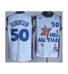 San Antonio Spurs 50 David Robinson White 95 All Star NBA Jerseys