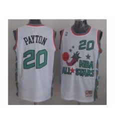 NBA 96 All Star #20 Payton White Jerseys