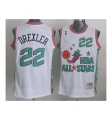 NBA 96 All Star #22 Drexler White Jerseys
