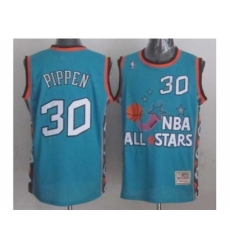 NBA 96 All Star #30 Pippen Blue Jerseys