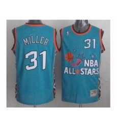 NBA 96 All Star #31 Miller Blue Jerseys