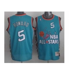 NBA 96 All Star #5 Howard Blue Jerseys