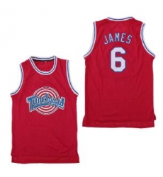 Tune Squad Space Movie jersey Red 6 Lebron James