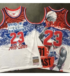 Bulls 23 Michael Jordan White All Star 1991 Hardwood Classics Jersey