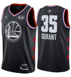 Golden State Warriors 35 Kevin Durant Black 2019 NBA All Star Game Jordan Brand Swingman Jersey