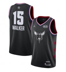 Hornets #15 Kemba Walker Black Basketball Jordan Swingman 2019 All Star Game Jersey