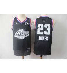 Lakers 23 Lebron James Black 2019 NBA All Star Game Jordan Brand Swingman Jersey