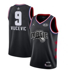 Magic #9 Nikola Vucevic Black Basketball Jordan Swingman 2019 All Star Game Jersey