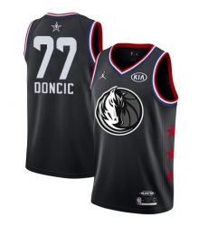 Mavericks #77 Luka Doncic Black Basketball Jordan Swingman 2019 All Star Game Jersey