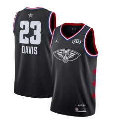 Men 2019 NBA All-Star Pelicans #23 Anthony Davis Black Jersey