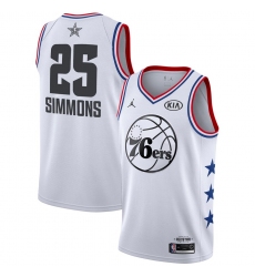 Men's Philadelphia 76ers Ben Simmons Jordan Brand White 2019 NBA All-Star Game Finished Swingman Jersey