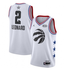 Raptors 2 Kawhi Leonard White 2019 NBA All Star Game Jordan Brand Swingman Jersey