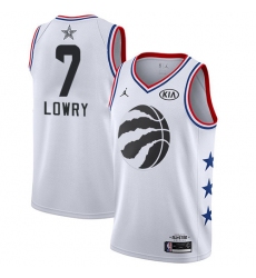 Raptors #7 Kyle Lowry White Basketball Jordan Swingman 2019 All Star Game Jersey