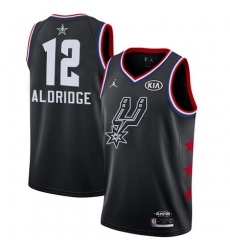 Spurs 12 LaMarcus Aldridge Black Youth Basketball Jordan Swingman 2019 AllStar Game Jersey