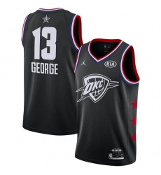 Thunder 13 Paul George Black Basketball Jordan Swingman 2019 All Star Game Jersey