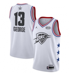 Thunder 13 Paul George White 2019 NBA All Star Game Jordan Brand Swingman Jersey