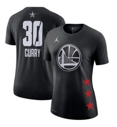 Warriors 30 Stephen Curry Black 2019 NBA All Star Game Women's T Shirt