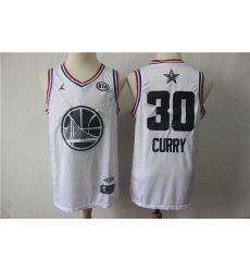 Warriors 30 Stephen Curry White 2019 NBA All Star Game Jordan Brand Swingman Jersey