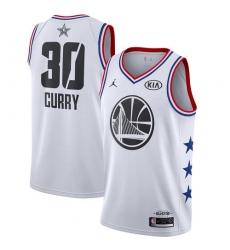 Warriors #30 Stephen Curry White Basketball Jordan Swingman 2019 All Star Game Jersey
