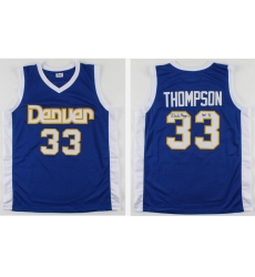 Men Denver Nuggets David Thompson #33 Blue Jersey