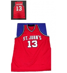 Men ST JOHN'S Jackson #13 Red Basketball Jersey