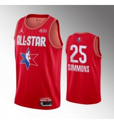 76ers 25 Ben Simmons Red 2020 NBA All Star Jordan Brand Swingman Jersey