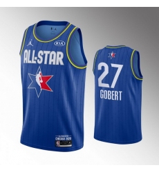 Jazz 27 Rudy Gobert Blue 2020 NBA All Star Jordan Brand Swingman Jersey