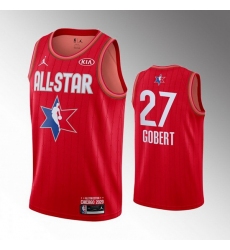 Jazz 27 Rudy Gobert Red 2020 NBA All Star Jordan Brand Swingman Jersey