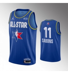 Pacers 11 Domantas Sabonis Blue 2020 NBA All Star Jordan Brand Swingman Jersey