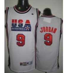 1992 Olympics Team USA 9 Michael Jordan White Swingman Jersey